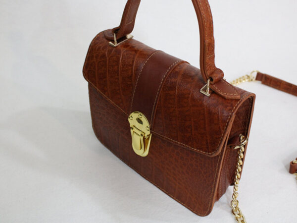 کیف روی دوشی رنگ عسلی