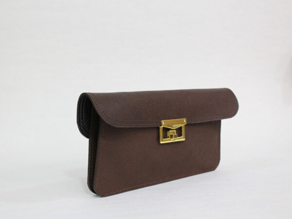 کیف-پول-مجلسی-زنانه-قهوه-ایی