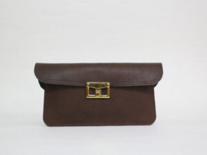 کیف پول چرم قهوه ایی مدل آتریسا