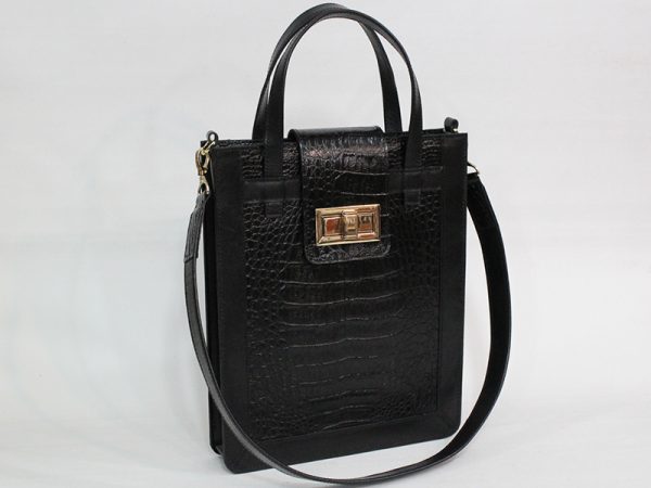 کیف چرم طبیعی سیاه