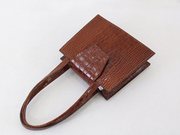 کیف مجلسی عسلی چرمی