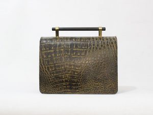 کیف زیتونی کروکودیلی