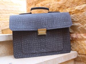 کیف رنگ طوسی اداری