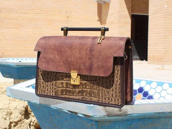 کیف لاکچری چرم طبیعی