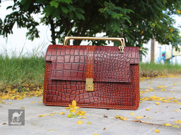 کیف کروکودیلی زرشکی