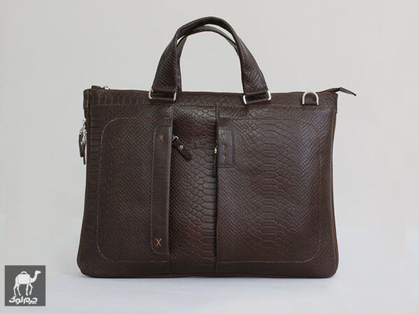 کیف اداری قهو ه ایی رزا