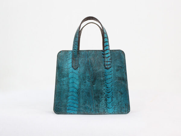 کیف-دوشی-زنانه-سانا-LU30 کیف زنانه چرم شتر مرغ