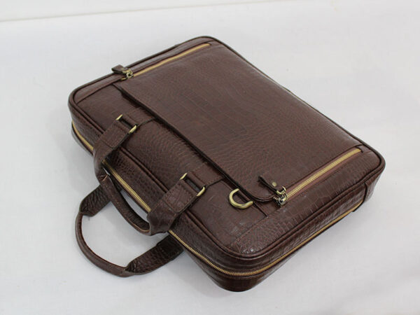 کیف دیپلمات چرم قهوه ایی