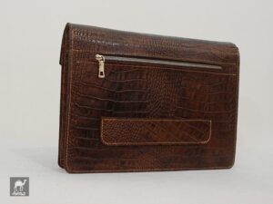 کیف قهوه ایی فولدر چرم