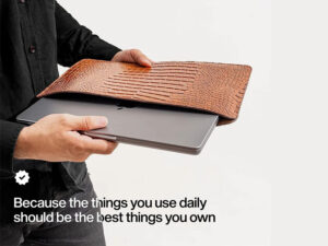 کیف چرم طبیعی مک بوک ایر