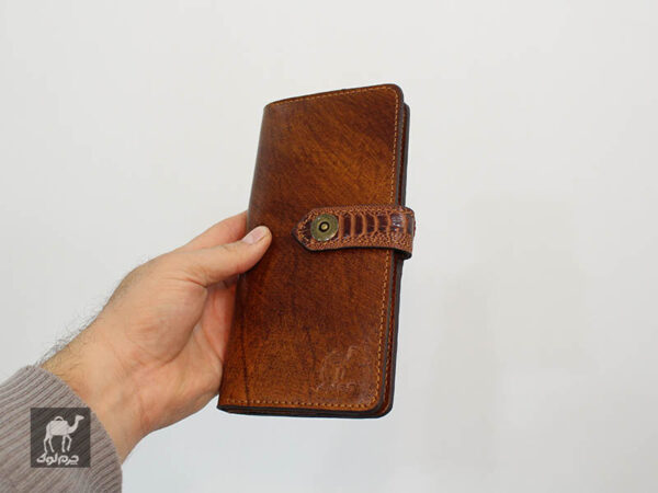 کیف پول دستدوز چرمی