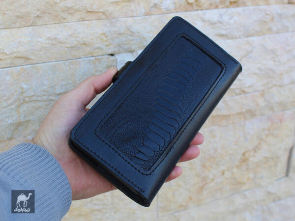 کیف پول مردانه ساق شتر مرغ