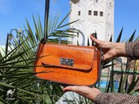 کیف پوست و ساق شتر مرغ