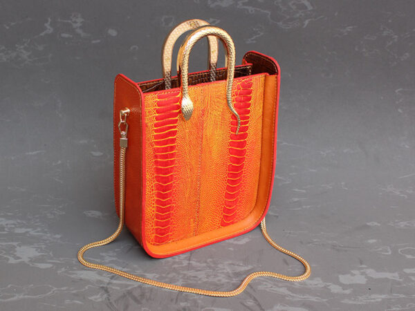 کیف تمام چرم ساق شتر