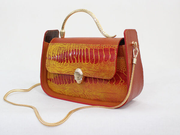 کیف دستدوز دخترانه چرمی