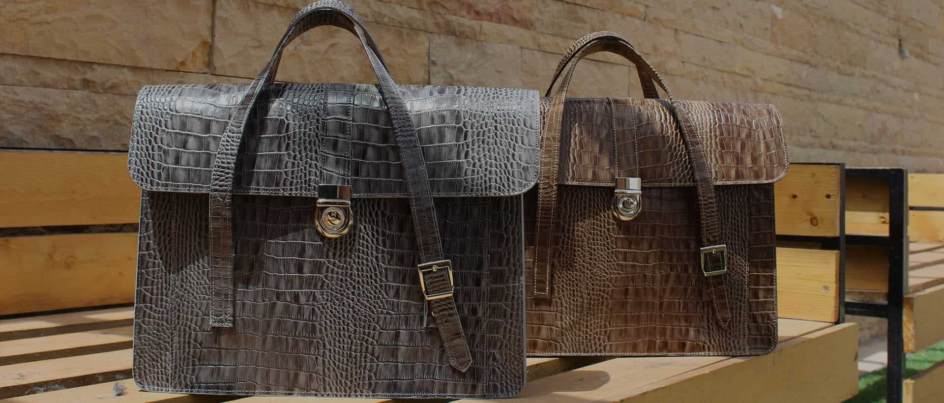 کیف دیپلمات دستدوز چرمی