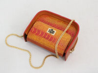 کیف رو دوشی ساق شتر مرغ