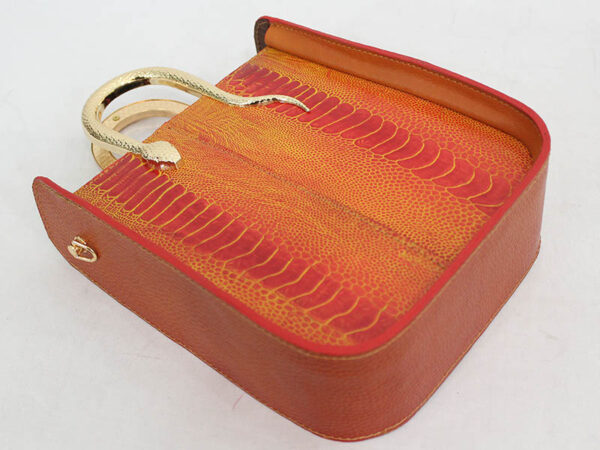 کیف پوست ساق شتر مرغ